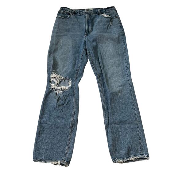 Abercrombie & Fitch Blue 90s Straight Jeans Women's Size 31 | 44-37-3 - Picture 1 of 7